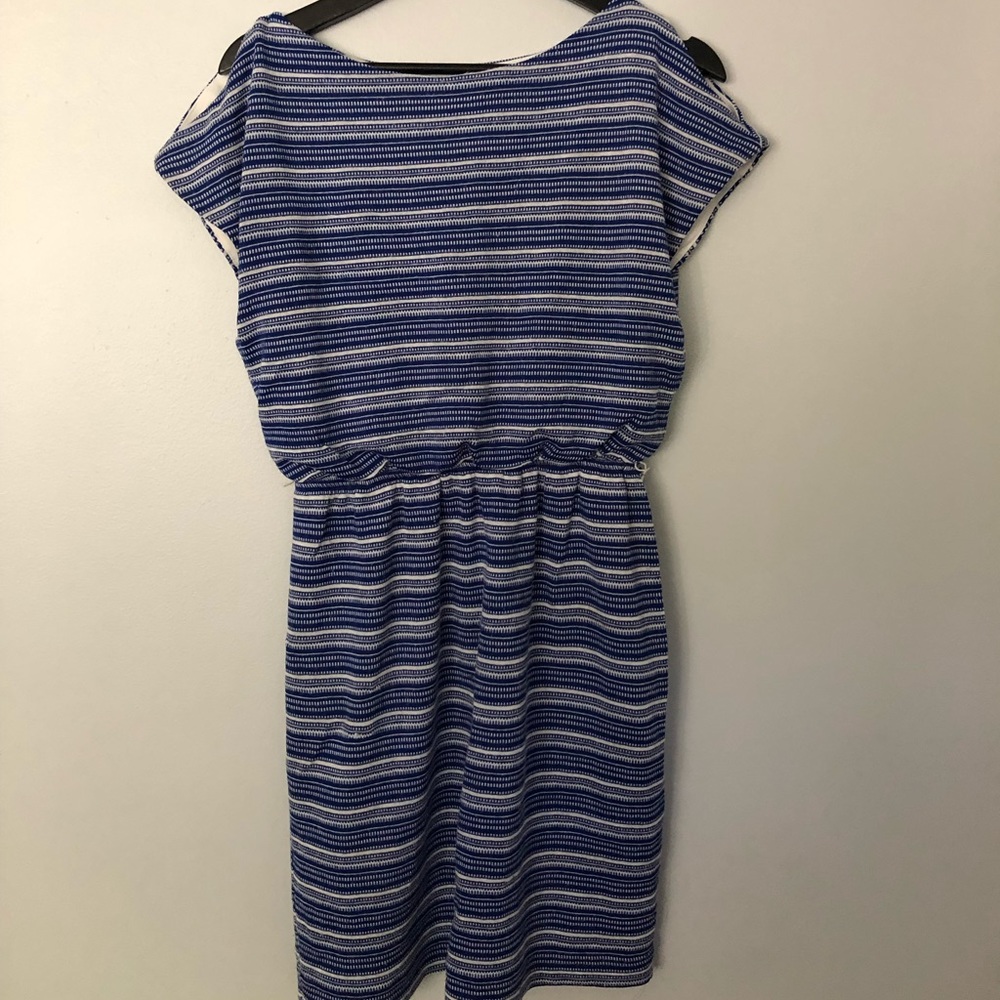 Blue above the knee dress
